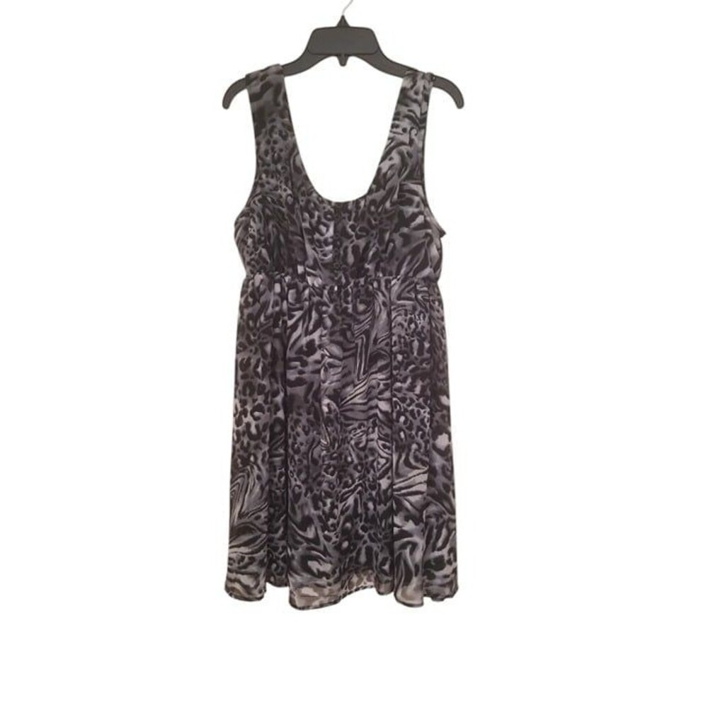 Black & White Baby Doll Leopard Dress